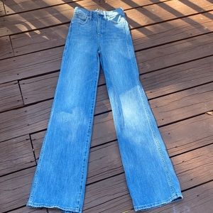 Madewell 11” high rise flare denim jeans size 23 pre owned